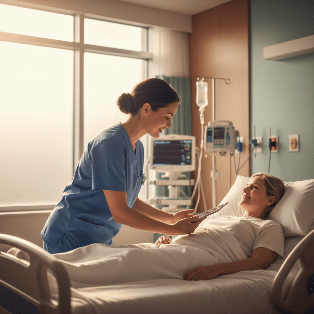 Healthcare professional providing per diem patient care