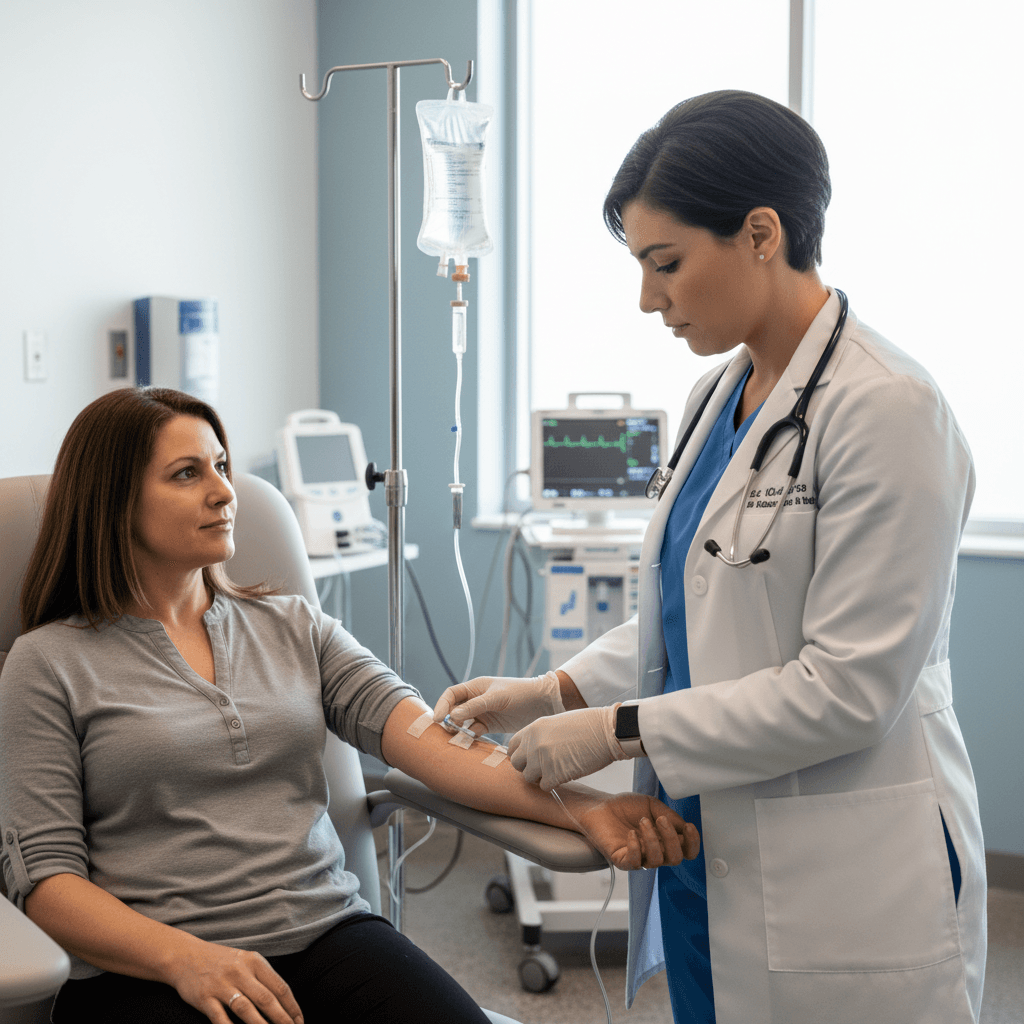 Licensed Vocational Nurse delivering skilled patient care